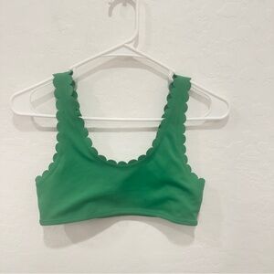 Molo Green Scalloped Bikini Top Girls 15-16Y Vacation Beach Summer